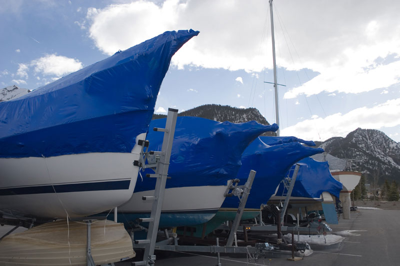 Boats Covered for Winter
